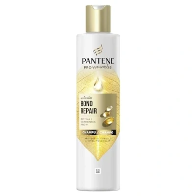 Imagen de Pantene Molecular Bond Repair Champú con Biotina 250ml Fórmula Pro V para el Pelo Seco y Dañado. Protege Deja más Sano Regenerado. Enriquecido Nutrientes