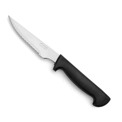 Imagen de Arcos Cuchillos de Mesa Cuchillo Chuletero Hoja Acero Inoxidable NITRUM 115 mm Mango Polipropileno Color Negro