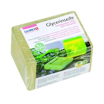 Imagen de GLOREX 6 1600 Glycerin de jabón Certificado con Aceite Oliva, Transparente, 250 g