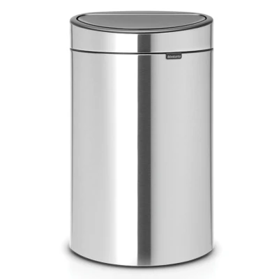 Imagen de Brabantia Touch Bin Cubo de Basura para Reciclaje, 23+10 Litros, Acero Mate Antihuellas