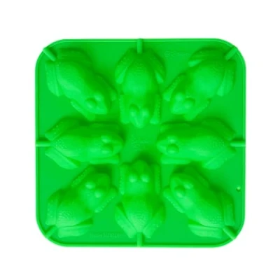 Imagen de Selecto Bake molde de silicona para piruletas 8 cavidades con 20 palitos piruleta, rana, hacer chocolate, caramelos, cubitos hielo,