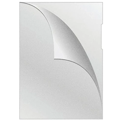 Imagen de Q Connect KF11194 fundas tipo L DIN A4 granuladas, 50 unidades/color: transparente/PP 75 μm/lateral, abierto, estable, transparentes