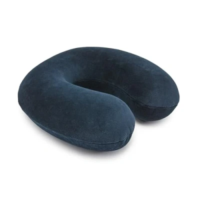 Imagen de Amazon Basics En forma de Semicircular para cuello, espuma viscoelástica, Azul marino