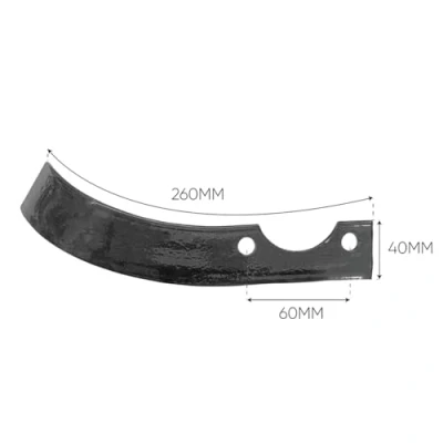 Imagen de Bricoferr PT0304002 Cuchilla de fresas motoazada y motocultor, derecha