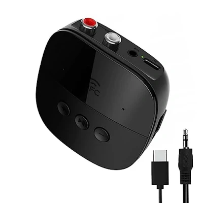 Imagen de eppfun AK3056R Pro Receptor Bluetooth 5.2, Jack 3.5 RCA, Audio Receiver Adapter para Amplificador/Estéreo Casa