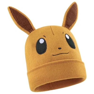 Imagen de Pokémon Gorro de Punto Niño, Invierno Niños Regalo para Jugadores (Eevee Mostaza)