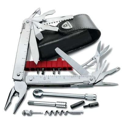 Imagen de Victorinox Swiss Tool X Plus Ratchet 38 Functions Tawny Leather Multitool