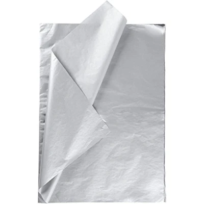 Imagen de CREATIV 20816 Papel de seda, hoja 50x70 cm, 14 g, plata, 25 hojas