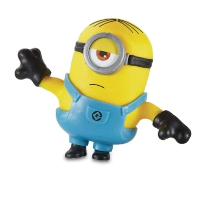 Imagen de Stretch Mini Stuart de los Minions, muñeco elástico que se estira, tamaño pequeño, personaje la película, dobla, retuerce y vuelve a su forma Original, niños niñas +5 años, Famosa (TR500000)