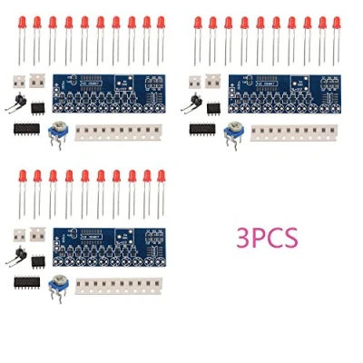 Imagen de Sun3Drucker 3pcs Integrado NE555 + CD4017 Agua Ligera Que Fluye el Kit del LED DIY módulo fijado