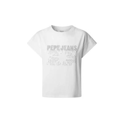 Imagen de Pepe Jeans LIRA Camiseta estampada, Mujer, Talla: Large, White