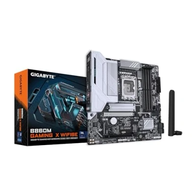 Imagen de GIGABYTE B860M Gaming X WIFI6E Placa Base CPUs Intel Core Ultra, VRM de 8+1+2+2 Fases, hasta 9200MHz DDR5, 1xPCIe 5.0 + 4.0 M.2, LAN 2,5 GbE, WiFi 6E, USB 4