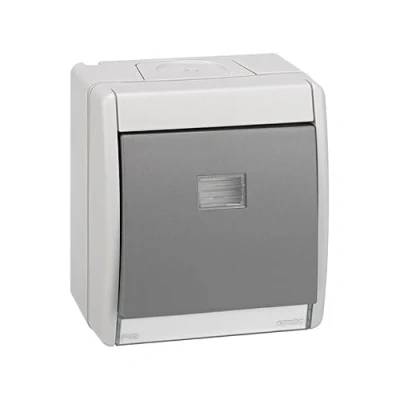 Imagen de Simon 4490201 035 Conmutador Gris 10Ax 250V Ip55