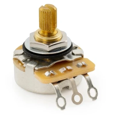 Imagen de CTS 450G Tono Vintage A250K Potenciómetro Latón Corto Split Shaft 1/4 Pulgada 10% Audio Taper Poti para Guitarra Eléctrica Bajo