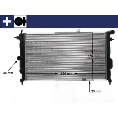 Imagen de MAHLE ORIGINAL CR 438 000S Radiador, refrigeración del motor OPEL: Calibra A, Vectra A CC, Berlina norauto, oscaro, mister auto