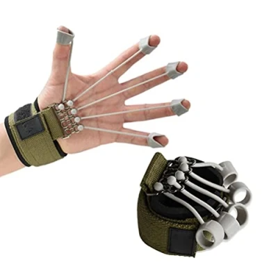 Imagen de Faruxue Ejercitador de dedos Extensor y manos con banda resistencia, fortalecedor extensión flexión dedos, entrenamiento