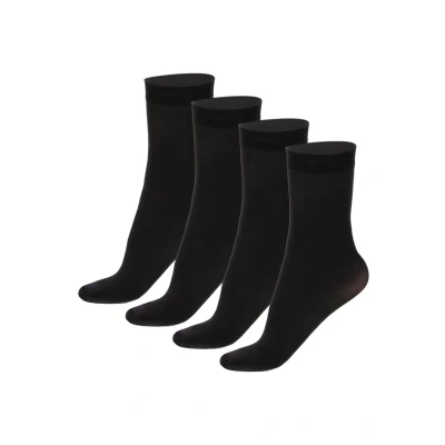 Imagen de Calzitaly PACK 4 Pairs Calcetines, Mujer, Talla: One Size, Black