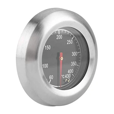 Imagen de termómetro para barbacoa, de acero inoxidable, indicador temperatura, rango medición 60 430