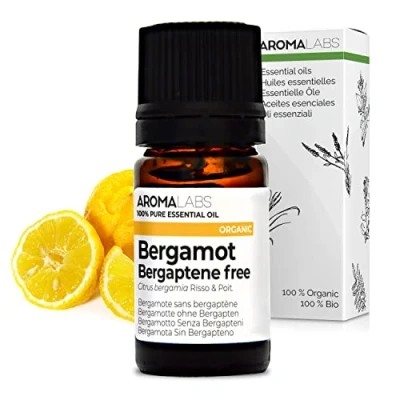 Imagen de BIO Aceite Esencial BERGAMOTA SIN BERGAPTENO 5mL 100% Puro, Natural, Quimiotipado y Certificado AB AROMA LABS (Marca Francesa)