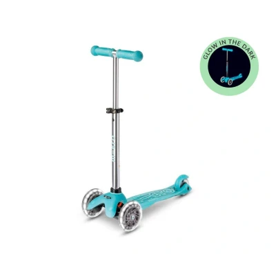 Imagen de Patinete Mini Micro Deluxe Glow Aqua con Luces LED