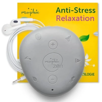 Imagen de Morphée Zen Versión Multilingüe (Inglés, Francés, Alemán, Neerlandés) 1er guijarro de meditación nómada para una relajación profunda en un instante 500.000 clientes