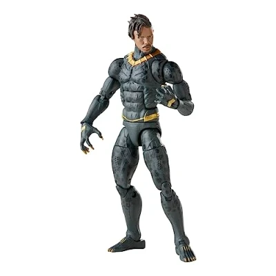Imagen de Marvel Hasbro Legends Series Nero Panther Legacy Collection Figura Coleccionable de Killmonger 15 cm 5 Accesorios, F5973