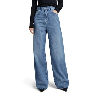 Imagen de G Star para Mujer Jeans Deck 2.0 High Loose, Azul (Faded Everglade D23591 D301 G357), 28W / 32L