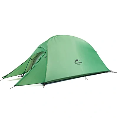 Imagen de Naturehike Cloud up 1 Persona Carpa para Mochileros de Cúpula Ligera Acampar y Senderismo Hombre(Actualización Verde 210T)