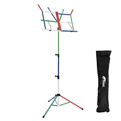Imagen de Tiger MUS56 CL Portátil, fácil de plegar, soporte música con bolsa, multicolor