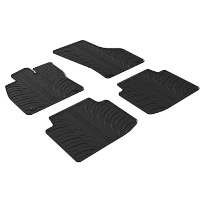 Imagen de Gledring 0653 Juego de alfombrillas suelo Caucho delante y detrás 4 negro 750mm 550mm VOLKSWAGEN: Arteon
