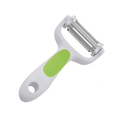 Imagen de Fackelmann Cortador Frutas Y Verduras 3 En 1, ABS, elastómero, acero inoxidable, color blanco, verde e inox, 1 ud.