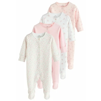 Imagen de Next 4 PACK Regular FIT Pijama para niños, Talla: 0 1m, Pink