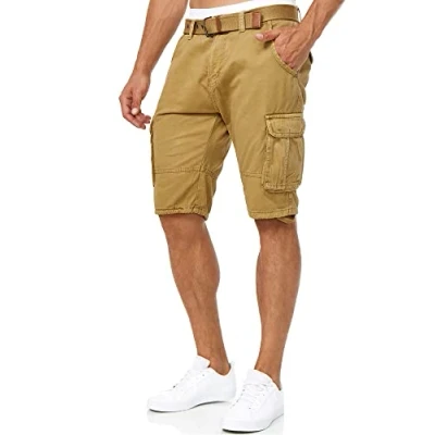Imagen de Indicode Hombres Monroe Shorts Cargo Tipo con cinturón Amber S
