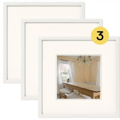 Imagen de walther design BP313V3 marco de fotos color blanco polar, 13 x cm, juego 3 unidades, madera Peppers