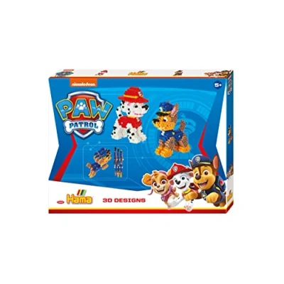 Imagen de Hama Beads 7920 Perlas de Planchado Paw Patrol, Set Grande Regalo con Motivos 3D, Aprox. 4000 Cuentas Midi, 5 Mm Diámetro, para Niños A Partir Años