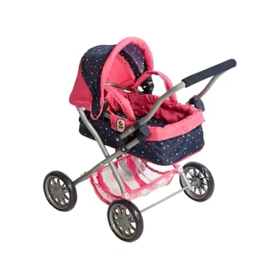 Imagen de Bayer Chic 2000 Cochecito de muñecas Smarty, pequeño para niños a Partir 2 años, Juguete, Confeti, Color Rosa