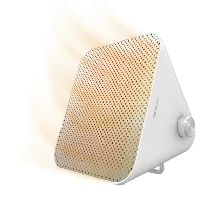 Imagen de Calefactor Cecotec ReadyWarm 1500 Max Ceramic Design White, W, 3 modos, 15 m², Termostato regulable, Ligero, White