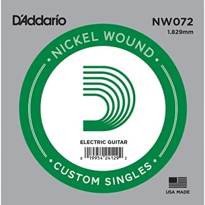 Imagen de D&#039;Addario NW072 .072 Nickel Wound Single String for Electric Guitar