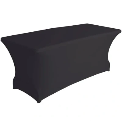 Imagen de Mantel Para Mesa Rectangular Elástico Perel Negro