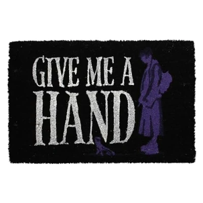 Imagen de SD TOYS Felpudo con la Leyenda Give me a Hand de Wednesday Fibra Coco y PVC 60 x 40 cm