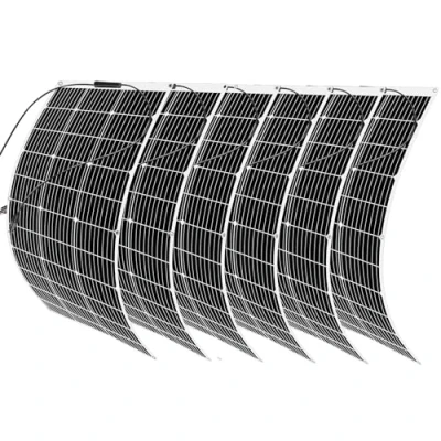 Imagen de 600W 12V Flexible solares Panel Kit 6 * 100W Monocristalinos paneles Conjunto usado para techos, caravanas, barcos