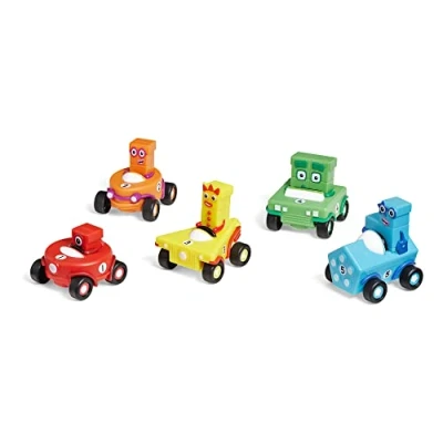 Imagen de Learning Resources Set de minivehículos, Paquete 5 Coches, Regalos los Numberblocks, vehículos cuentan con Ruedas Que giran, aprende a Contar del 1 al 5, 3+ años (HM95405 UK)