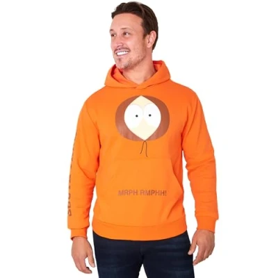 Imagen de South Park Sudadera con Capucha y Bolsillo Canguro para Hombres Regalos Hombre (Naranja, L)