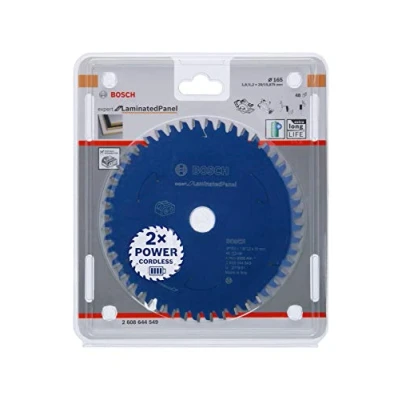 Imagen de Bosch Professional Disco de sierra circular Expert for Laminated Panel (aglomerado, 165 x 20 1,8 mm, 48 dientes, accesorio sin cable)