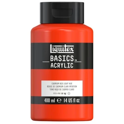 Imagen de Liquitex Basic Acrylic Tubo De Pintura Acrílica, 400 ML, Rojo (Tono Cadmio Claro Nuevo)