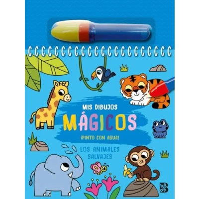 Imagen de PINTO CON AGUA LOS ANIMALES SALVAJES (MIS DIBUJOS MÁGICOS AGUA)