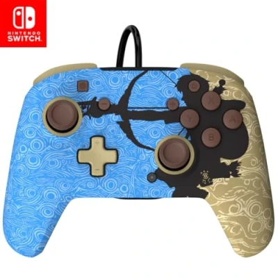 Imagen de PDP Switch Rematch Wired mando Ancient Arrows ZELDA Officially Licensed by Nintendo Customizable buttons, sticks, triggers, and paddles Ergonomic mandos