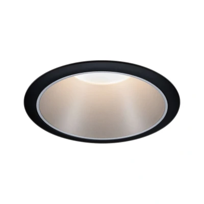 Imagen de Paulmann 93407 Luminaria empotrable LED Cole redonda incl. 1x6,5 W, reg., foco empotrable, negro, plateado, plástico, aluminio zinc, techo 2700 K