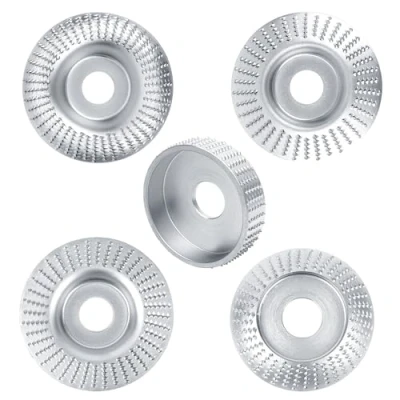 Imagen de JOYIT 5 discos de lijado madera para amoladora angular, herramientas carpintería tallar y lijar madera, blanda, dura (plata)