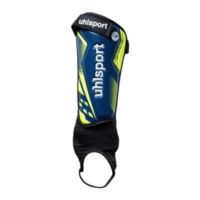Imagen de uhlsport Tibia Plate Pro, espinilleras de Futbol Juventud Unisex, Marine/Fluo Gelb, M